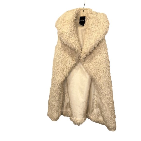 me Jane Big Fluffy cozy teddy bear Penny Lane Vest S - Picture 1 of 4